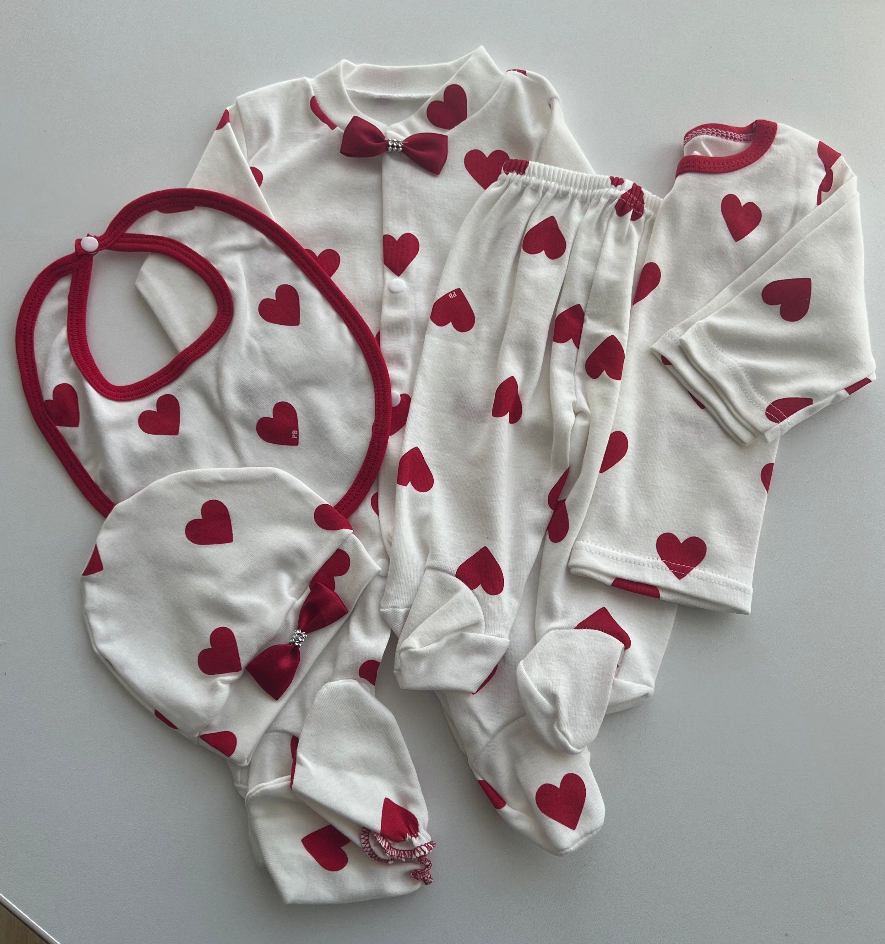 Pack 06 pièces pour bébé – | "طقم 06 قطع للمولود الجديد"